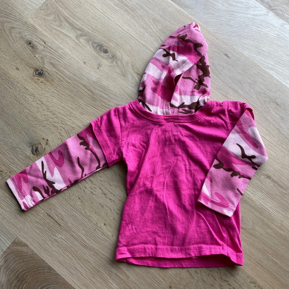 2T Pink Camo with Hood